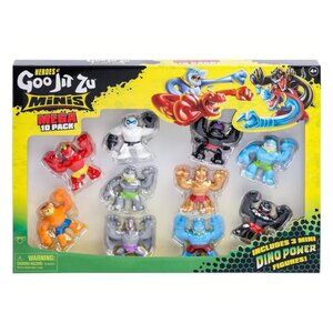 Heroes of Goo Jit Zu Minis Mega 10 Pack 2.5" Stretchy, Squishy Action Figures